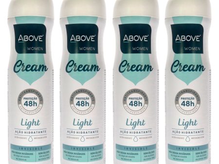 Above 48 Hours Cream Antiperspirant Deodorant - Light by Above for Women - 3.17 oz Deodorant Spray - Pack of 4 For Discount