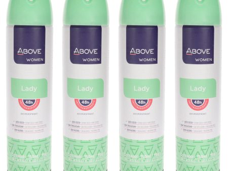 Above 48 Hours Antiperspirant Deodorant - Lady by Above for Women - 3.17 oz Deodorant Spray - Pack of 4 For Cheap