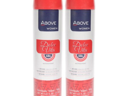 Above 48 Hours Antiperspirant Deodorant - Dolce Vita by Above for Women - 3.17 oz Deodorant Spray - Pack of 2 For Cheap