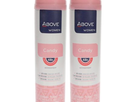 Above 48 Hours Antiperspirant Deodorant - Candy by Above for Women - 3.17 oz Deodorant Spray - Pack of 2 Fashion