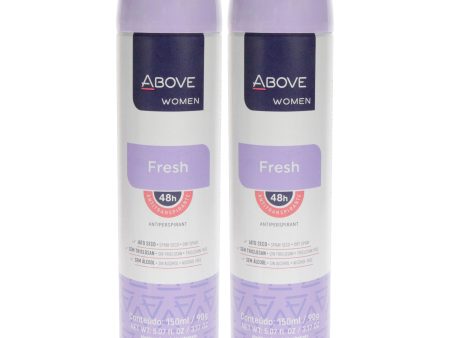 Above 48 Hours Antiperspirant Deodorant - Fresh by Above for Women - 3.17 oz Deodorant Spray - Pack of 2 Sale