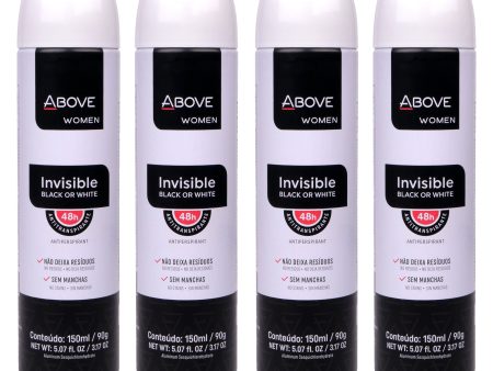 Above 48 Hours Antiperspirant Deodorant - Invisible by Above for Women - 3.17 oz Deodorant Spray - Pack of 4 Online now